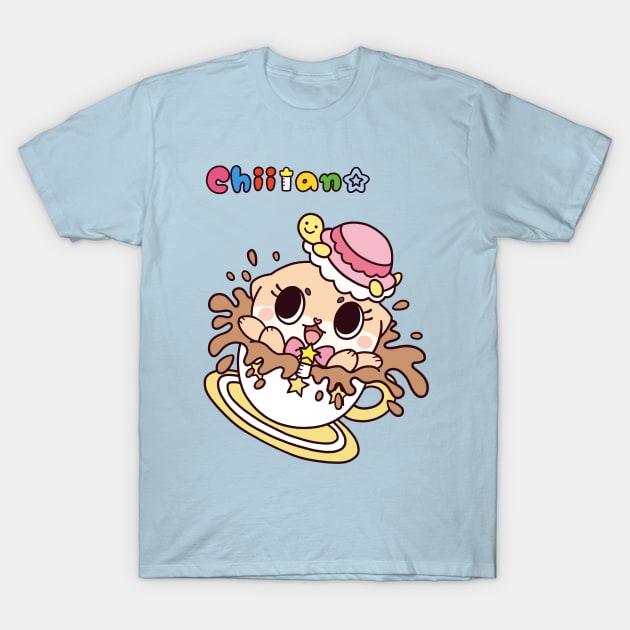 Chiitan Kawaii Coffee! T-Shirt by Nicole Nichols